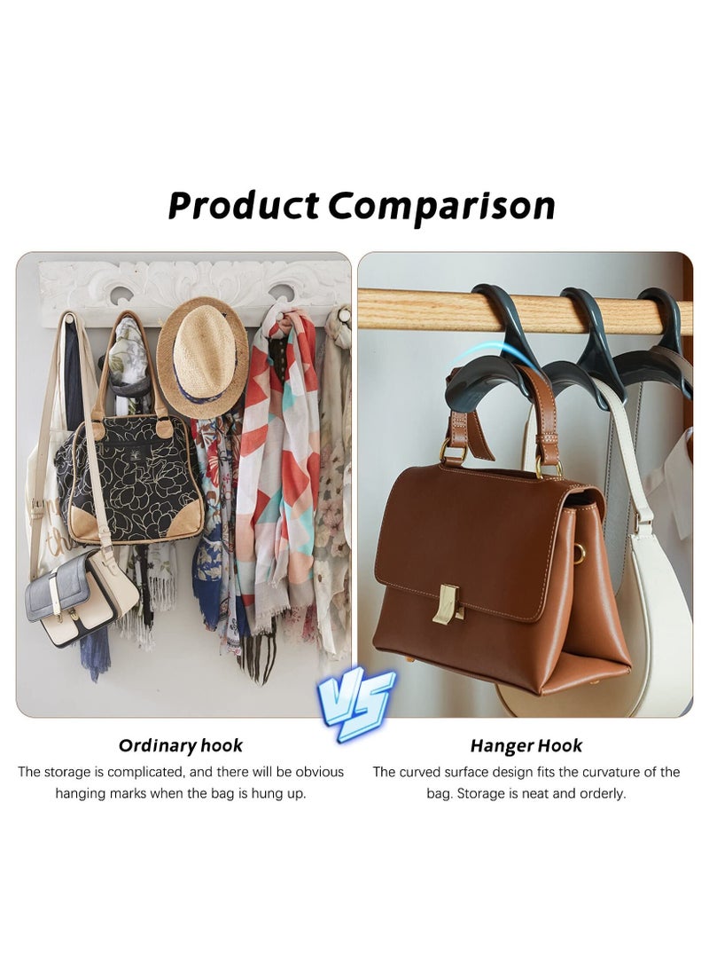 وينر 8 قطع من خطافات تعليق الحقائب المصنوعة من الأكريليك لتعليق حقائب اليد وحقائب اليد وحقائب اليد وحامل منظم للخزانة لتخزين حقائب الظهر وحقائب اليد والمحافظ - Image 2