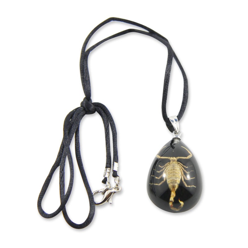REALBUG Gold Scorpion Necklace, Black, Small - Image 2