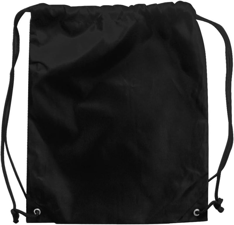 Pack of 4 Portable Travel Dust-Proof Waterproof Nylon Travel Shoe Organizer Tote Bags w/Drawstring, 15"x13", Black - Image 2