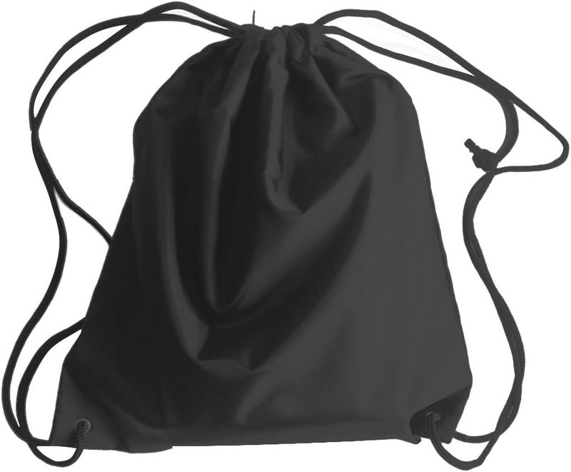 Pack of 4 Portable Travel Dust-Proof Waterproof Nylon Travel Shoe Organizer Tote Bags w/Drawstring, 15"x13", Black - Image 3
