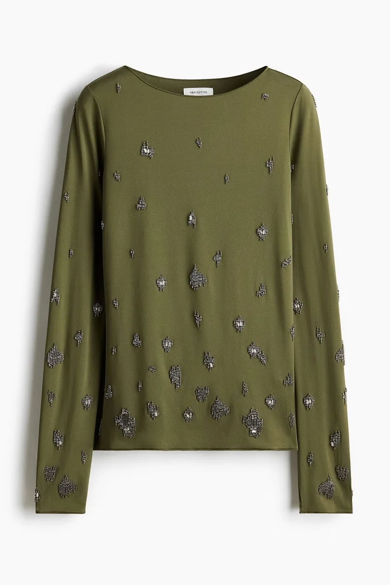 H&M Bead-embellished top