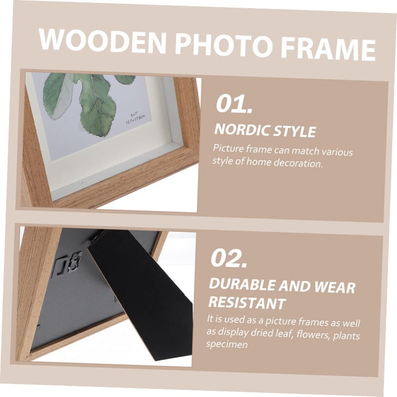 Solid Wood Photo Frame For Pressed Flowers Dried Plants Artwork Display Living Room Bedroom Decor - Image 4