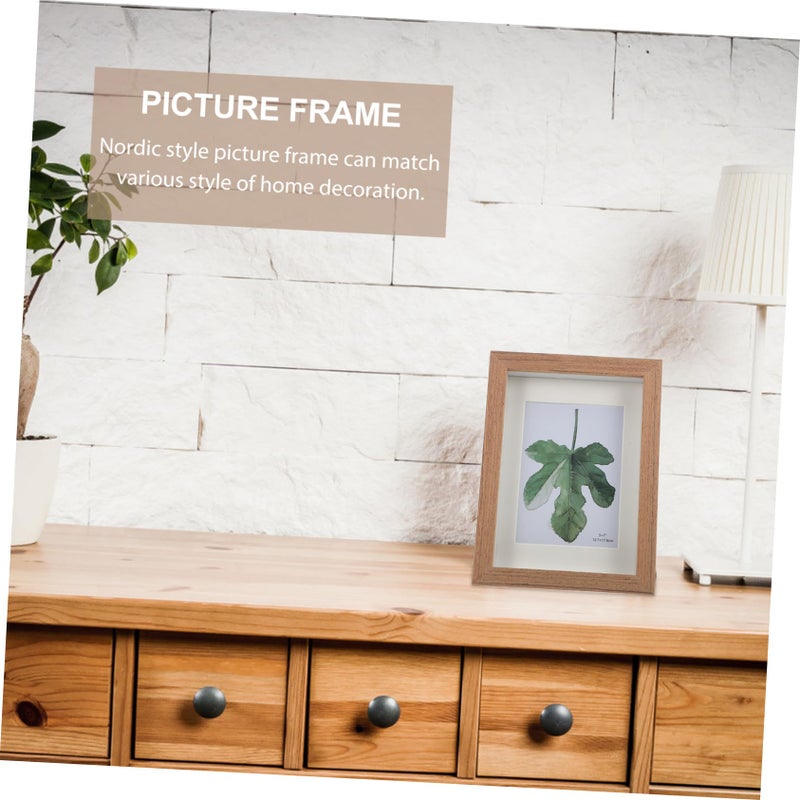 Solid Wood Photo Frame For Pressed Flowers Dried Plants Artwork Display Living Room Bedroom Decor - Image 5