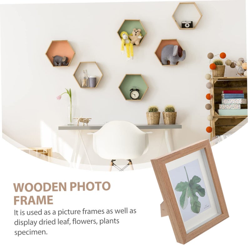 Solid Wood Photo Frame For Pressed Flowers Dried Plants Artwork Display Living Room Bedroom Decor - Image 3