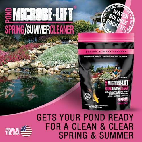 Microbe Lift MICROBE-LIFT 10XSSCX1 Spring and Summer Pond and Outdoor Water Garden Cleaner, Safe for Live Koi Fish, Plant Life, and Decor, 16 Ounces - Image 2