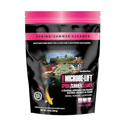 Microbe Lift MICROBE-LIFT 10XSSCX1 Spring and Summer Pond and Outdoor Water Garden Cleaner, Safe for Live Koi Fish, Plant Life, and Decor, 16 Ounces - Image 1