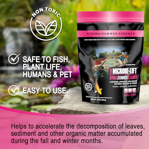 Microbe Lift MICROBE-LIFT 10XSSCX1 Spring and Summer Pond and Outdoor Water Garden Cleaner, Safe for Live Koi Fish, Plant Life, and Decor, 16 Ounces - Image 3