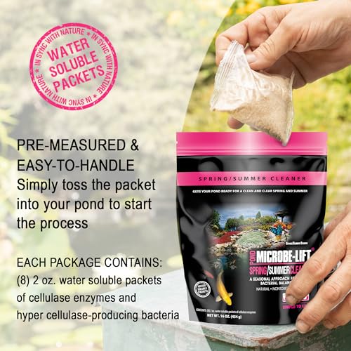 Microbe Lift MICROBE-LIFT 10XSSCX1 Spring and Summer Pond and Outdoor Water Garden Cleaner, Safe for Live Koi Fish, Plant Life, and Decor, 16 Ounces - Image 4