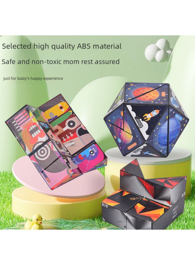 Children's Educational Toys Gift Three-dimensional Magic Cube Decompression Artifact 3d Unlimited Magic Cube Stall Stall - Image 3