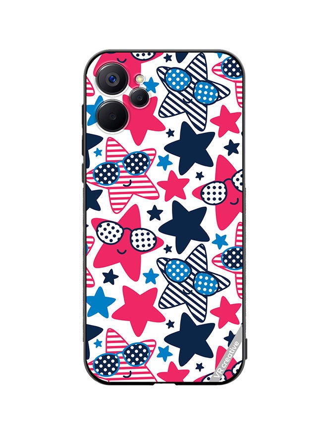 VR CREATIVE Protective Case Cover For Realme 9i 5G Star Pattern Vector Design Multicolour - Image 1