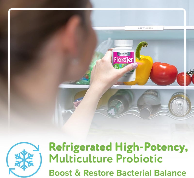 Florajen Kids Probiotic Supplement - 30 Capsules for Digestive Health and Antibiotic Support - Image 5