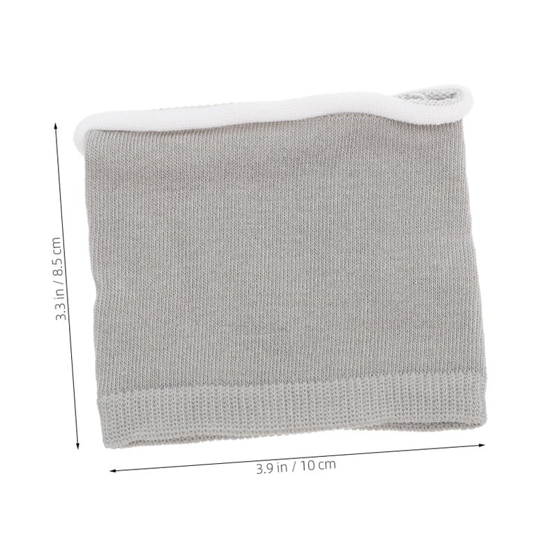 Washable Cotton Sweat Absorbent Mask Liners Anti Slip 2 Pack Black - Image 3