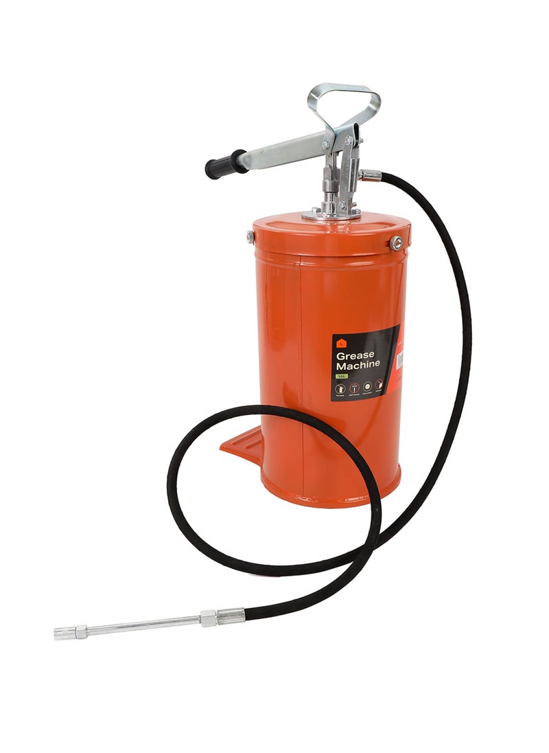 LAWAZIM - Grease Machine -16L- High-Pressure Grease Pump with Non-Slip Design - Heavy-Duty Manual Smooth Grease Dispenser for Industrial Lubrication, Equipment Maintenance and Vehicle Grease Application - Image 1