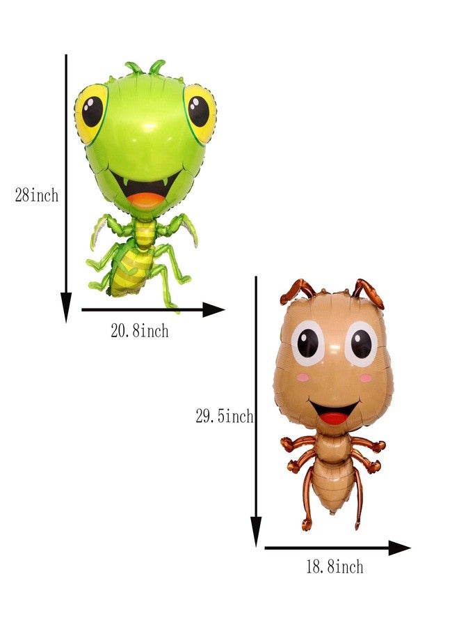 LYK 10PCS Insect Animal Balloons Bee Gecko Ant Mantis Frog Foil Mylar Balloon for Baby Shower Kids Boys Garden Insect Animals Theme Birthday Party Supplies Decorations - Image 3