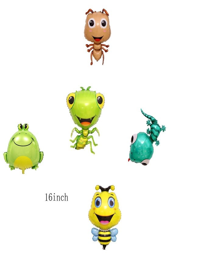 LYK 10PCS Insect Animal Balloons Bee Gecko Ant Mantis Frog Foil Mylar Balloon for Baby Shower Kids Boys Garden Insect Animals Theme Birthday Party Supplies Decorations - Image 5