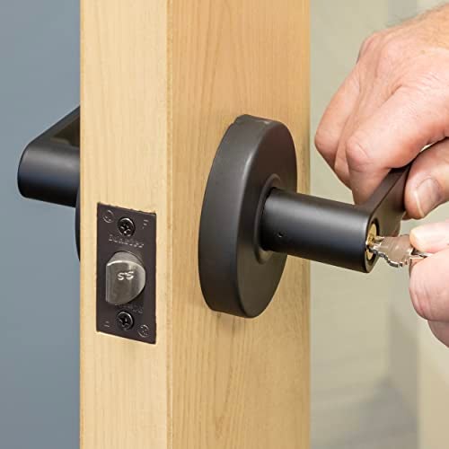 Master Lock SLCHCR10B Heavy Duty Lever Style, Grade 2 Commercial Classroom Door Lock with Bump Stop, Oil Rubbed Bronze Finish - Image 3