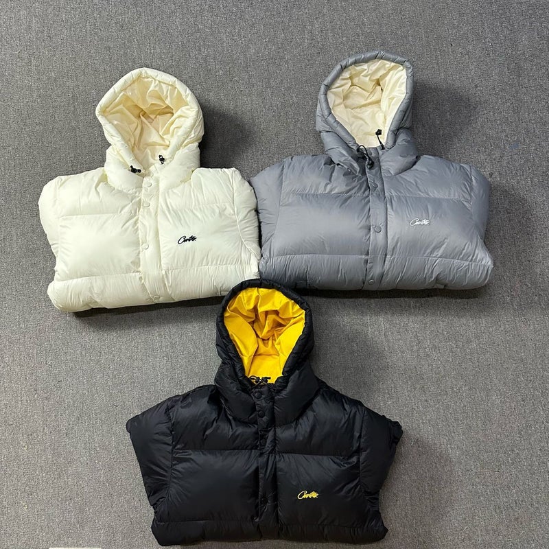 Corteiz Alcatraz Island Men'S And Women'S Thickened Trendy Brand Hooded Loose Couple'S Warm Cotton-Padded Jacket Coat - Image 3