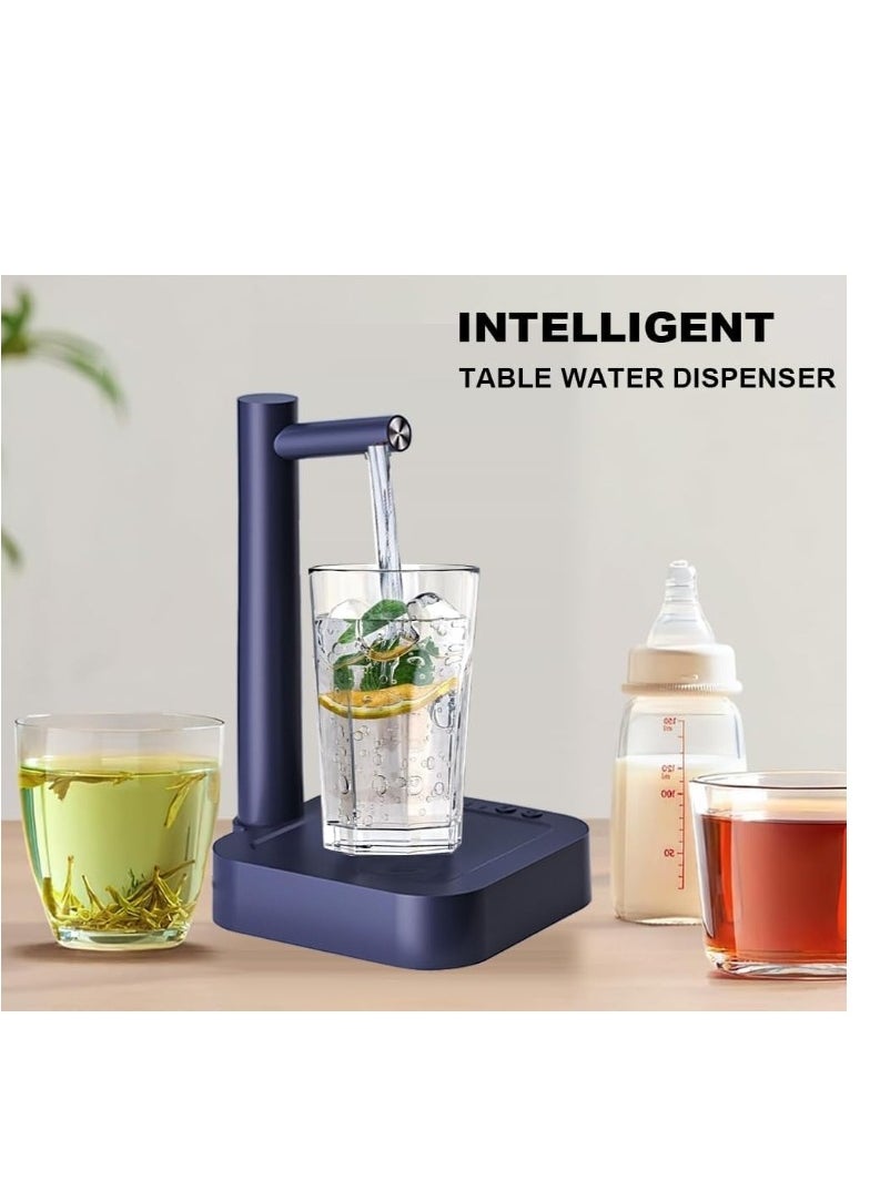 OASIS-TH - Portable Water Dispenser And Desk Water Dispenser for All kind of  Bottle Appropriate Bedside Intelligent 7 Levels Ounce Portable Detachable Water Jug Pump for Camping Home Office Kitchen Travel - Image 1