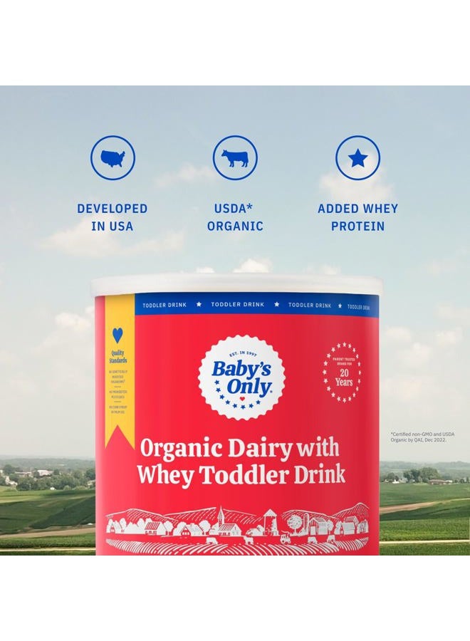 Baby's Only Organic Dairy with Whey Toddler Drink, Milk Powder with Extra Whey Protein, Iron, Vitamin D, Toddlers 12 Months Old and Up, Organic Toddler Drink, Easy to Digest, 12.7 oz, 6 Pack - Image 4
