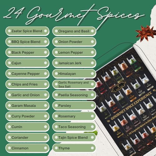 TILZ COLLECTION Spice Gift Set -24 Gourmet Spices For Cooking, Grilling, Rubs, Mixed Spice, Herbs, Spices & Seasonings, All Purpose Seasoning, Cooking Gifts For Men, Women, Birthday, Housewarming Gifts - Image 4