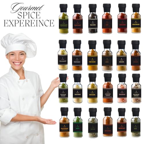 TILZ COLLECTION Spice Gift Set -24 Gourmet Spices For Cooking, Grilling, Rubs, Mixed Spice, Herbs, Spices & Seasonings, All Purpose Seasoning, Cooking Gifts For Men, Women, Birthday, Housewarming Gifts - Image 3