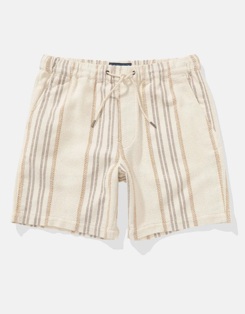 American Eagle AE Flex 8" Lived-In Linen-Blend Trekker Short