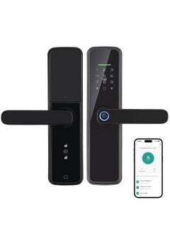 Razuvious Smart Lock, GCC Version, No Hub Required, Tuya WiFi Fingerprint Door Lock With Touchscreen Keypad  - Image 1