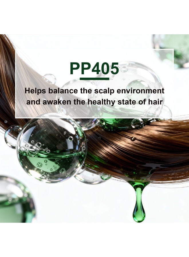 جالان زيت حيوية فروة الرأس PP405 60 مل، زيت مغذي لبصيلات الشعر مع الكركم وإكليل الجبل، يوازن بيئة فروة الرأس، ويصلح الشعر الجاف التالف ليصبح ناعمًا وكثيفًا ولامعًا، حل للعناية بفروة الرأس الدهنية. - Image 3