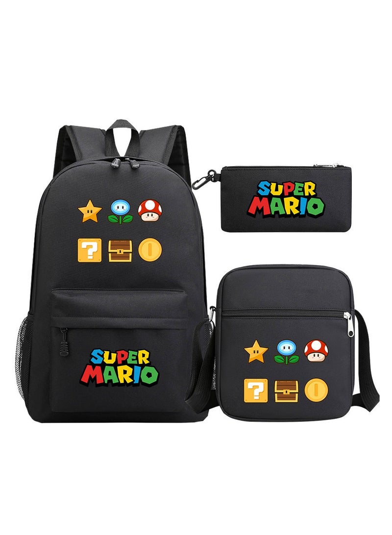 Super Mario Printed Youth Large Capacity Men's and Women's Shoulders