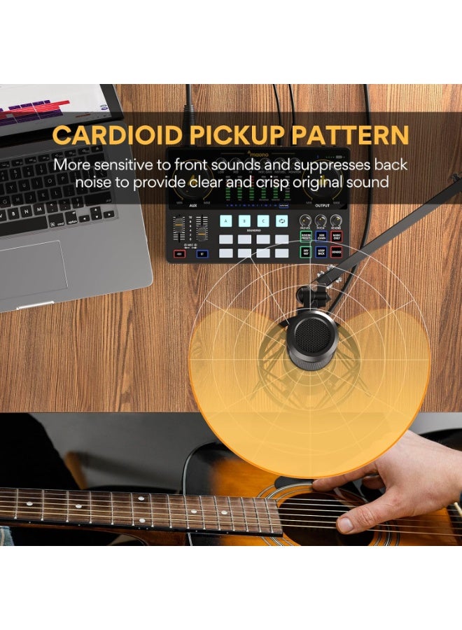 ماونو AU-PM320S ميكروفون استوديو مكثف XLR – تسجيل احترافي للبودكاست والبث والتعليق الصوتي - Image 5