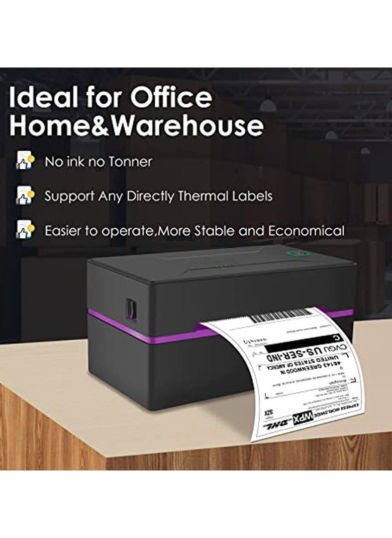 Generic High-Speed Bluetooth Thermal Label Printer - Easy to Use, Compatible with Windows & Mac, Ideal for Shipping Labels, Logistics, Office, Home & Warehouse, Supports Various Label Sizes, No Ink or Toner Required  - Image 5