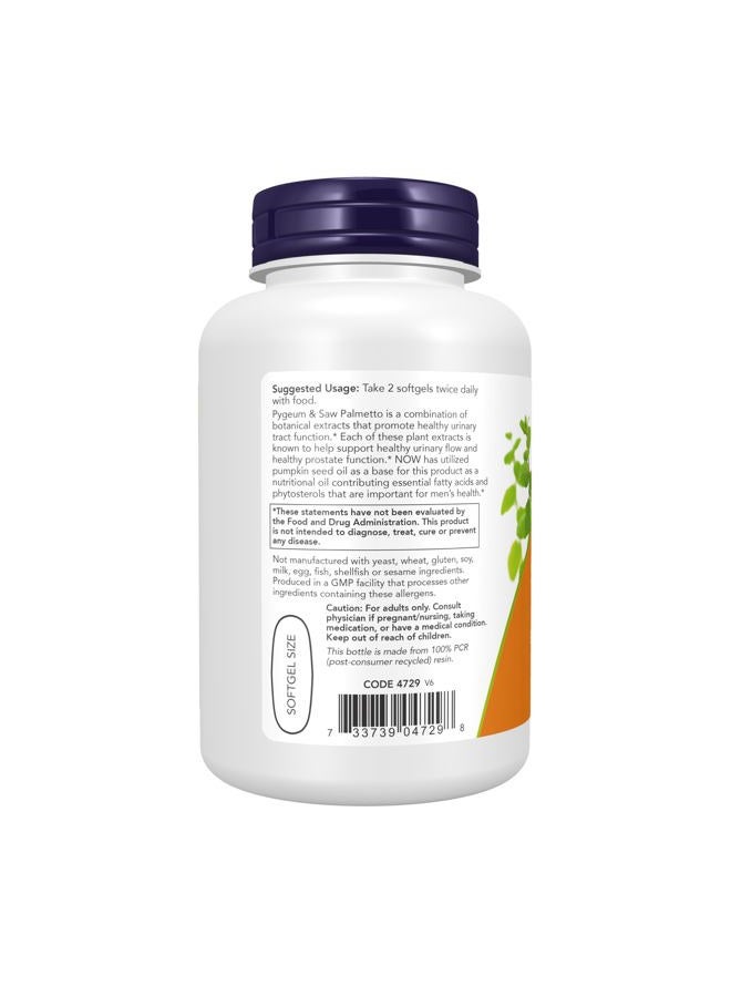 Now Foods: Pygeum & Saw Palmetto Extract, 120 sgels (2 pack) - Image 2