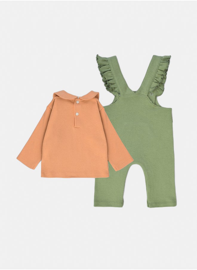 Junior Baby Girls Romper Set  - Image 2