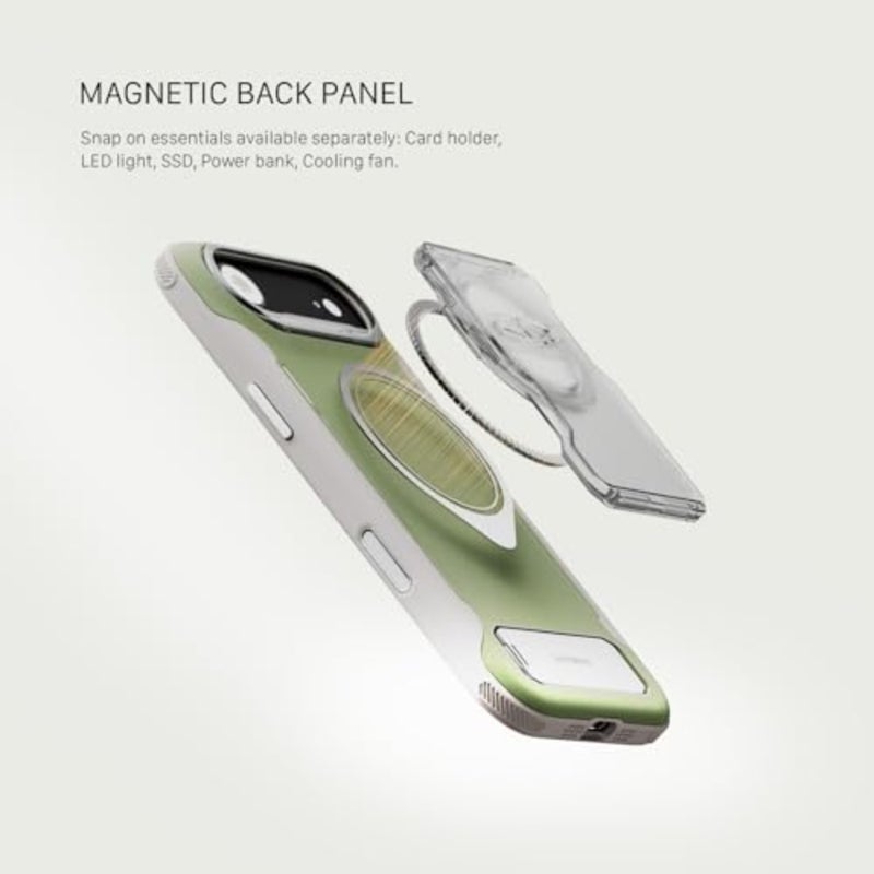 Khronos Lite Case Compatible with Compact Protective Cage Design Magnetic Mount for Lights, SSDs, Power Banks and Cooling Fans Kickstand Reinforced Lens Frame - Image 2