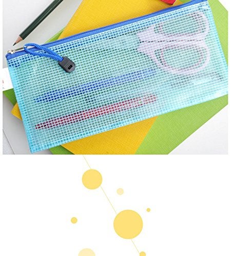 Bilipala Small Zipper Envelope Document Storage Pouch Bag Invoice Holder Organizer for Budget, Check, Pencil, 5 Counts - Image 3