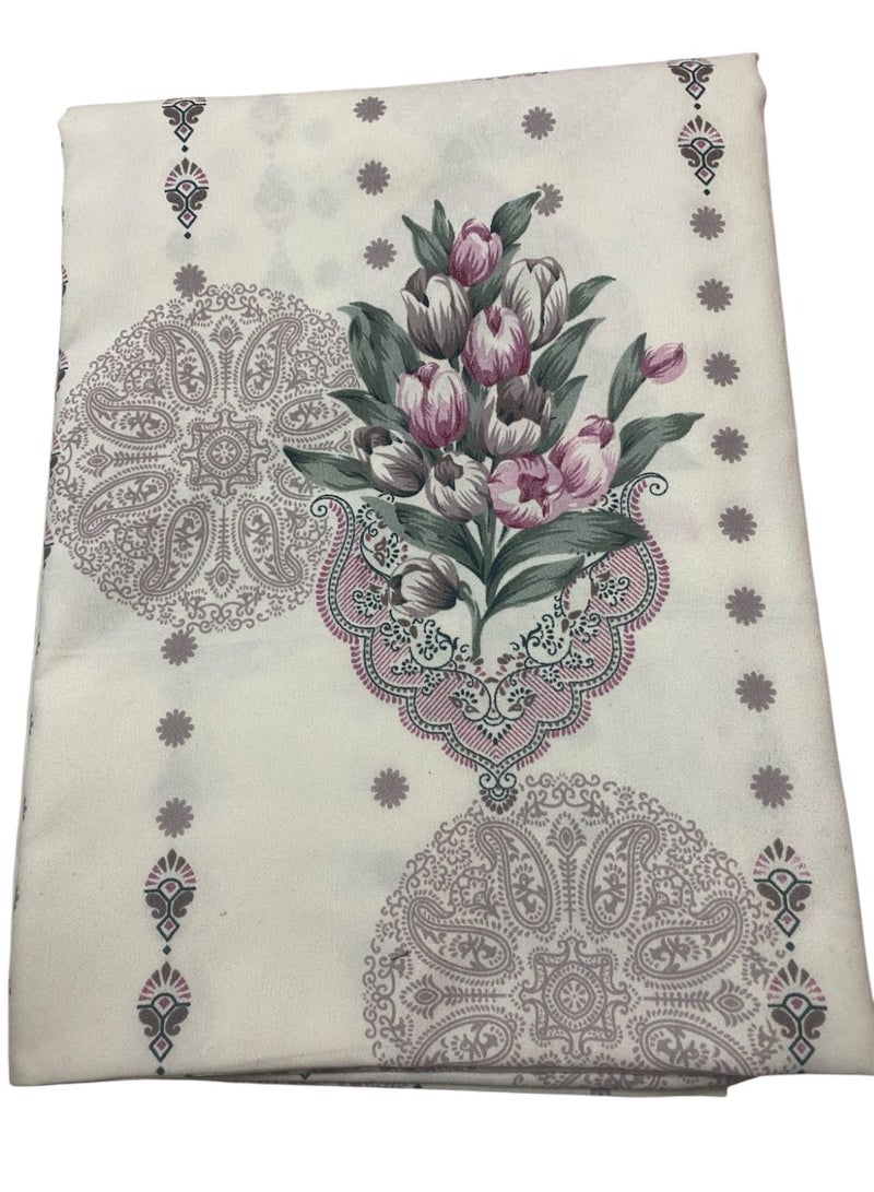 طقم سرير قطن مكون من 3 قطع _ ملايه 220 * 240 سم + مخده + خداديه _ خامه قطن ناعمه _ مريحه وصحيه - Image 2