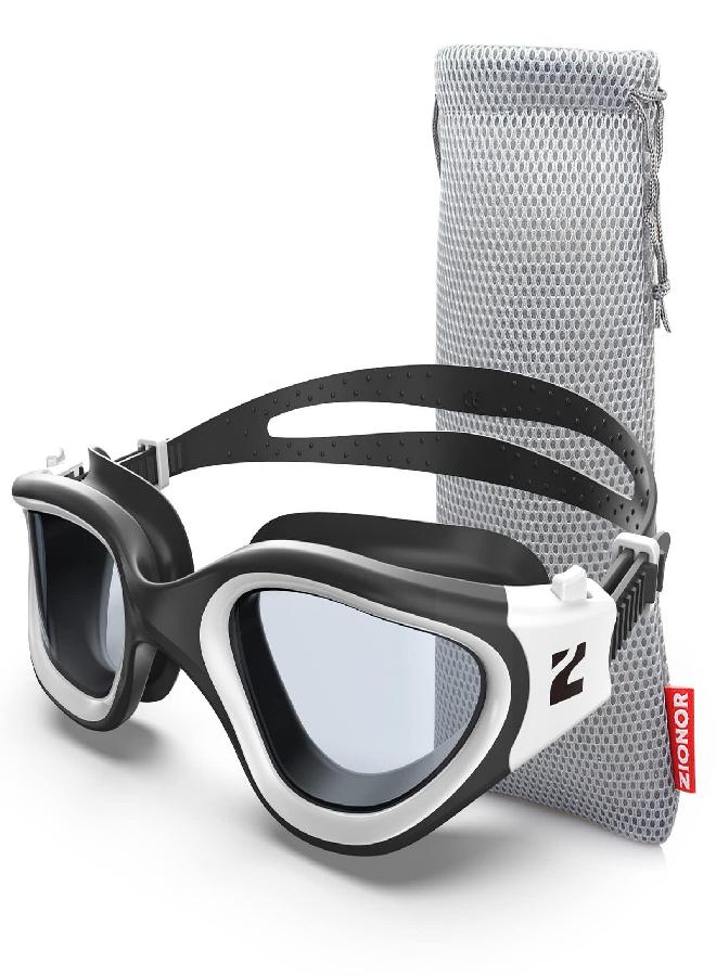 ZIONOR ZIONOR Swim Goggles, G1 SE Swimming Goggles Anti-fog for Adult Men Women, UV Protection, No Leaking (Clear Lens Pink Frame) - Image 1