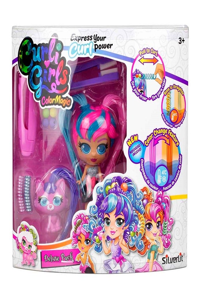 Silverlit CURLIGIRLS COLOR CHANGE DELUXE PACK ASST