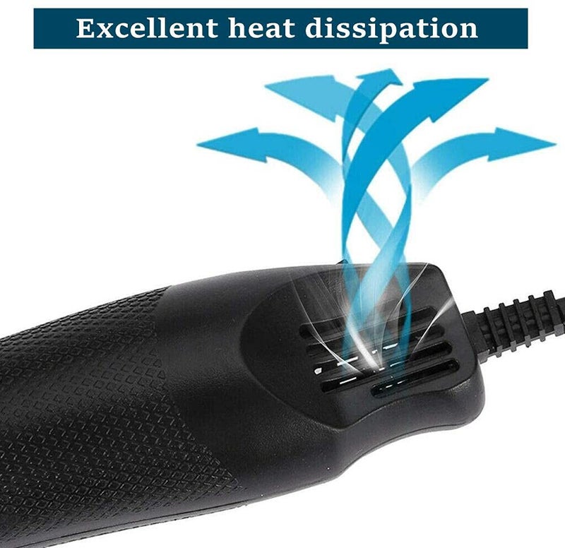 DIANZHU Heat Gun for Crafts, 220V 300W Hot Air Gun Tools Shrink Gun with Stand and Power Cord, for Shrinking Wrapping PVC, DIY Embossing and Drying Paint - Image 4
