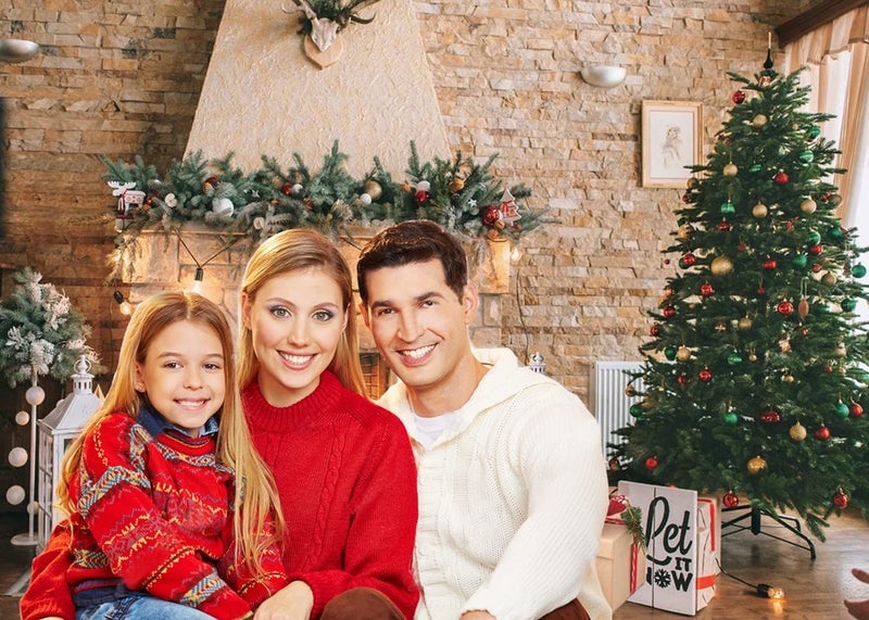 Dudaacvt خلفية عيد الميلاد لموضوع المدفأة 7x5 قدم للتصوير الفوتوغرافي - Image 2