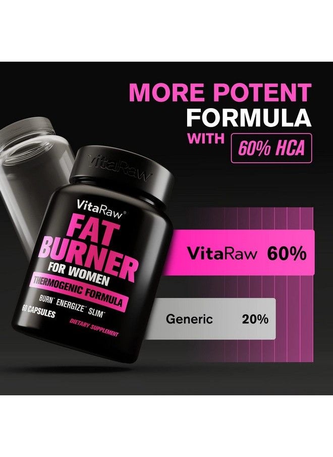 VitaRaw - Weight Loss Pills For Women Diet Pills For Women The Best Fat Burners For Women This Thermogenic Fat Burner Is A Natural Appetite Suppressant & Metabolism Booster Supplement Reduces Belly Fat - Image 1