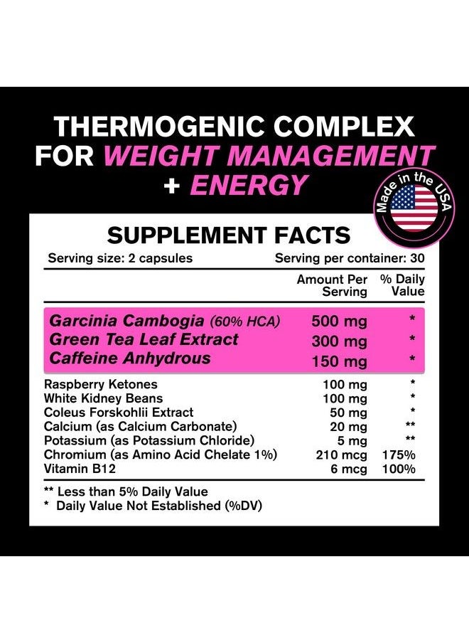 VitaRaw - Weight Loss Pills For Women Diet Pills For Women The Best Fat Burners For Women This Thermogenic Fat Burner Is A Natural Appetite Suppressant & Metabolism Booster Supplement Reduces Belly Fat - Image 1