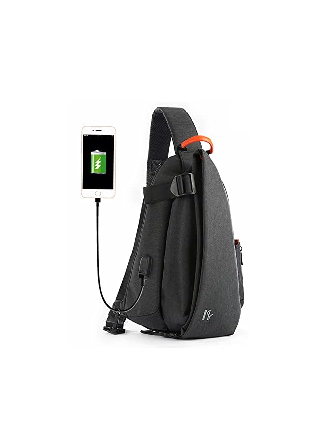 PROMASS Bag with USB Charging Port Chest Shoulder Crossbody Bags Men Travel Pack Backpack Sports Racket Holder Gym Baggage - Image 2