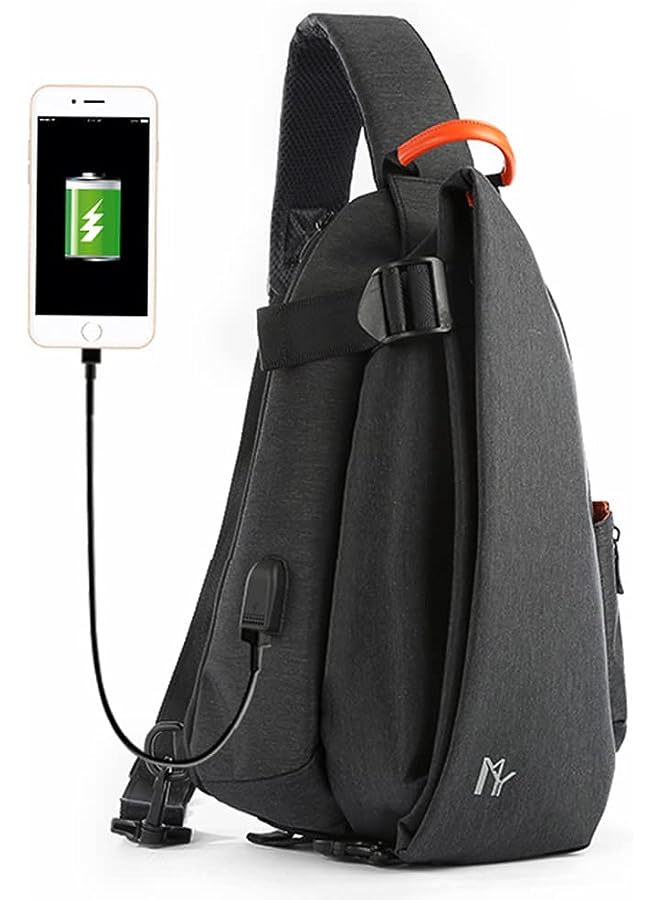 PROMASS Bag with USB Charging Port Chest Shoulder Crossbody Bags Men Travel Pack Backpack Sports Racket Holder Gym Baggage - Image 1