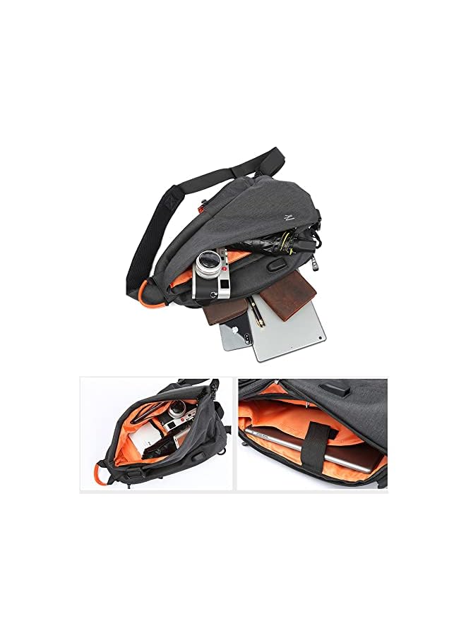 PROMASS Bag with USB Charging Port Chest Shoulder Crossbody Bags Men Travel Pack Backpack Sports Racket Holder Gym Baggage - Image 5