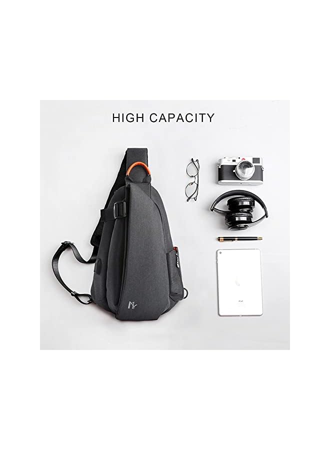 PROMASS Bag with USB Charging Port Chest Shoulder Crossbody Bags Men Travel Pack Backpack Sports Racket Holder Gym Baggage - Image 3