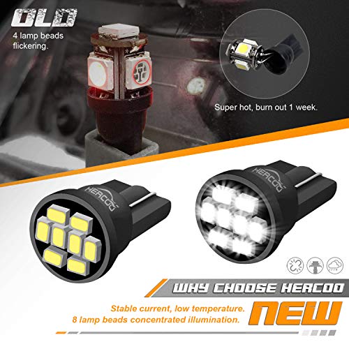 HERCOO LED License Plate Light Lamp Lens White Bulbs Black Truck Rear Housing Compatible with 2005-2015 Tacoma 2002-2013 Tundra Pickup Truck Rear Step Bumper Aftermarket Repalcement, Pack of 2 - Image 3