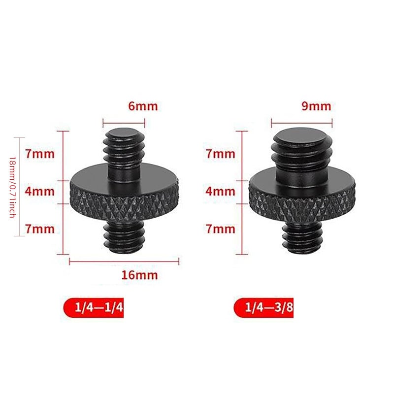 Camera Tripod Screw Adapter 1 4 Inch Male to 1 4 or 3 8 Inch Male Double Headed Conversion Screw Small to Large - Image 5