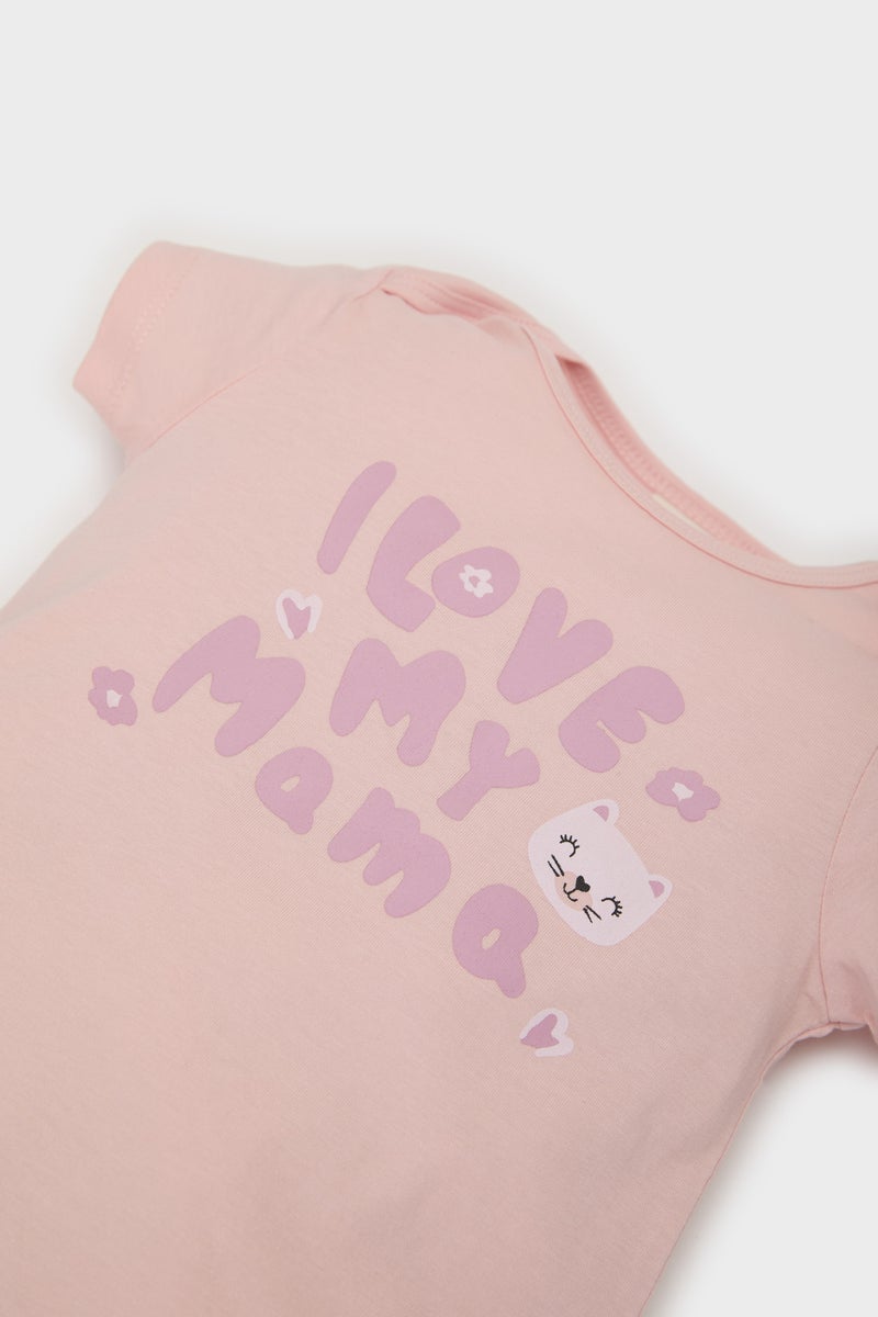 DeFacto Pink BabyGirl Baby Girl Newborn Cotton 2 Piece Jumpsuit Casual - Image 2