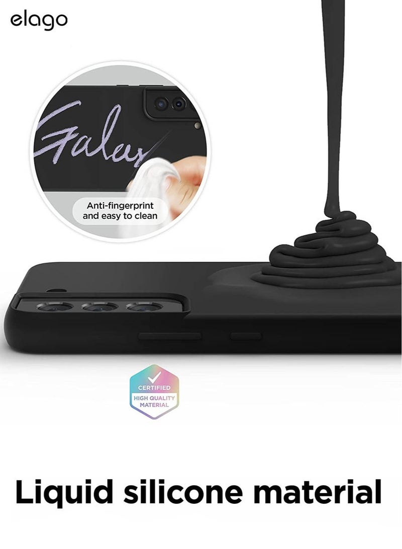Elago Silicone for Samsung Galaxy S22 Plus Case Cover - Black - Image 3